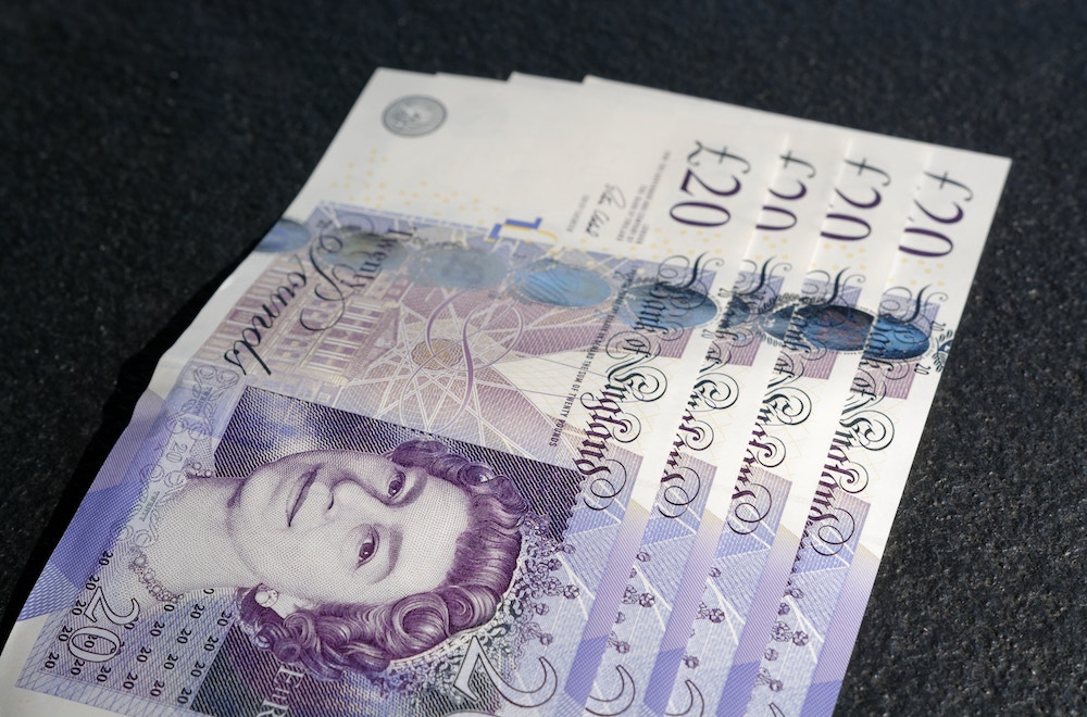 twenty pound notes